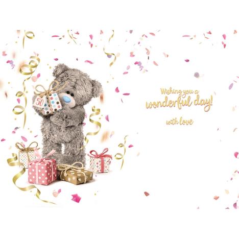 3D Holographic 50th Birthday Me to You Bear Card Extra Image 1